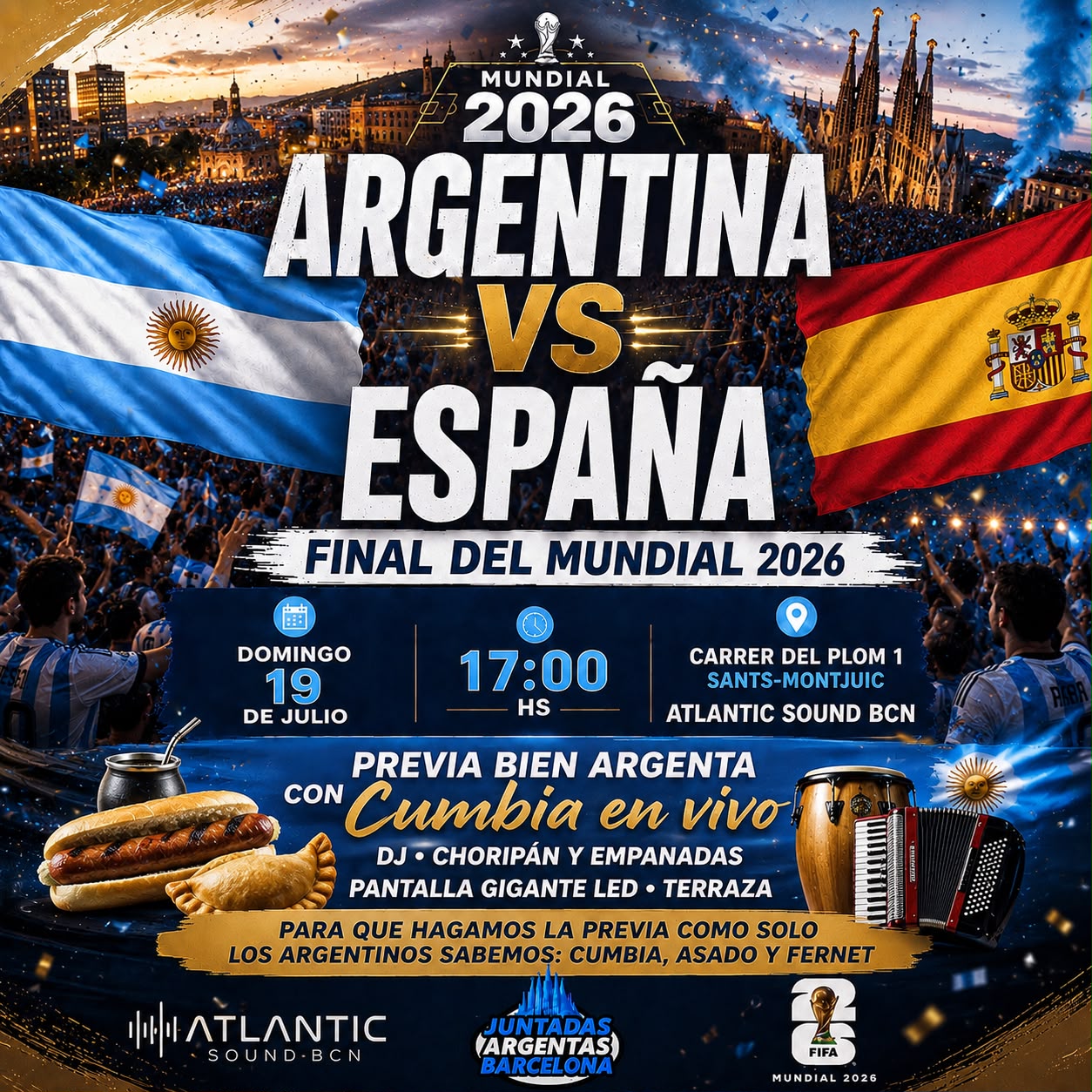 Evento Partidos Mundial 2026