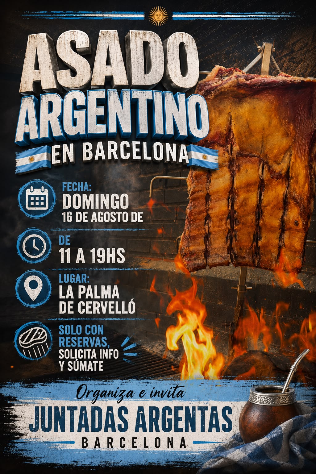 Asado argentino en Barcelona
